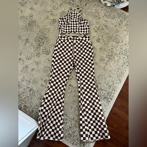 Checkered two piece set